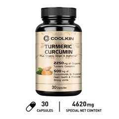 Turmeric Curcumin – with Ginger, Black Pepper – Joint Pain Max Strength, Non-GMO