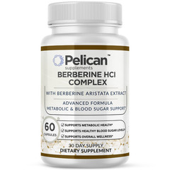 Pelican Berberine HCl Complex – Metabolic Support – 60 Capsules