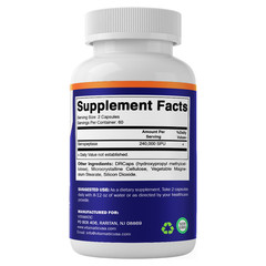 Vitamatic Serrapeptase 240,000 SPU Servings, 120 Delayed Released Capsules-2 Pac