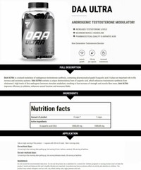 Trec Nutrition DAA ULTRA 2-PACK Testosterone Booster Testo Modulator Sex Drive