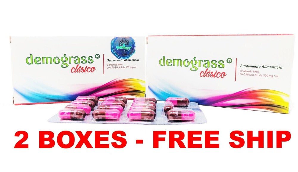 2 PACK Demograss CLASSIC 100% ORIGINAL Clasico Demograss 2 MESES 60 CAPSULES