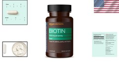 Biotin 5000 mcg Capsules (130 Count) – Beauty & Cognition Support