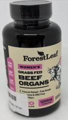Forest Leaf Beef Organ Supplement 180 Capsules Grass Fed Pasture Raised Women