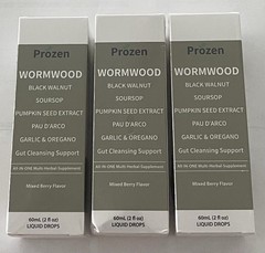Prozen Wormwood Gut Cleansing Support Liquid Drops 60mL (3)