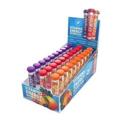 Zipfizz Energy Drink Mix Combo Pack 30 Count Grape Fruit Punch Peach Mango