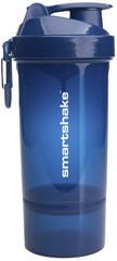 Smartshake O2go One 27 Ounce Navy Blue Shaker Bottle With Storage Compartment