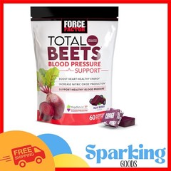 Total Beets Blood Pressure Support Chews – 60 Count, Heart Health & Energy Boost
