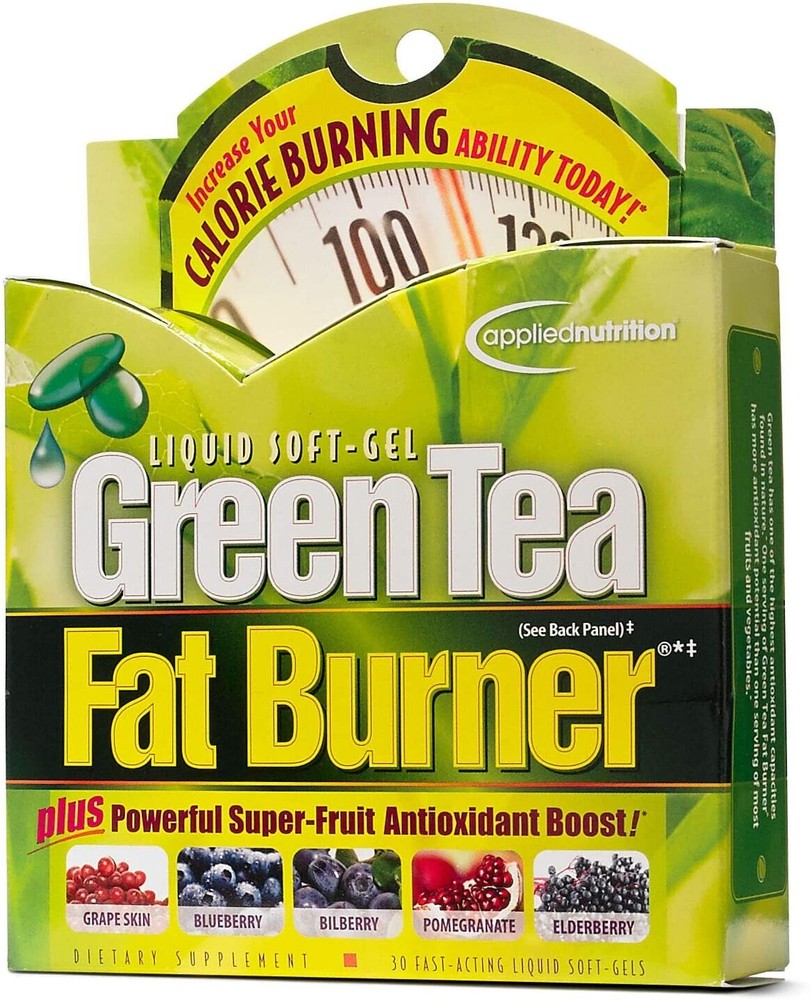 Applied Nutrition Weight Loss Supplements Green Tea Fat Burner Softgel 30ct
