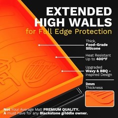 Upgraded Full-Coverage Silicone Griddle Cover for Blackstone 36 Inch Grill, Heav