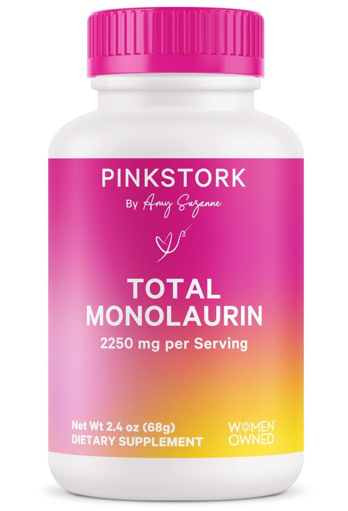 Pink Stork Total Monolaurin Supplement – Gut Health Immune Support Metabolism…