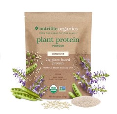 AMWAY NUTRILITE ORGANIC UNFLAVORED PLANT PROTEIN POWDER 21g EXP 10/27
