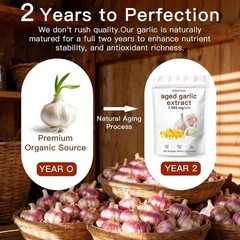 Aged Garlic Extract Odorless Garlic Capsules Heart Immune Support 300 Count
