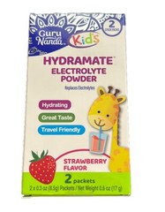 GURU NANDA hydramate electrolyte powder for Kids! 2 packets included.