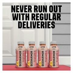 Refresh With LYTE Peach Mango Electrolyte Drinks – 15 Calories, 8 Bottles, 12 Oz