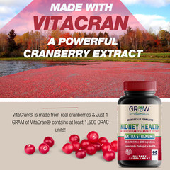 Kidney Cleanse Supplement-Kidney Support Formula With Cranberry – 60 Capsules