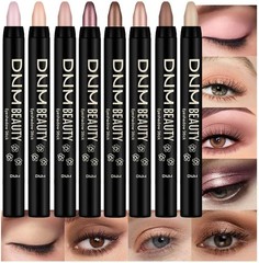evpct 8Pcs Cream Eyeshadow Stick Set for Women, Nude Pink Light Mauve Brown Matt