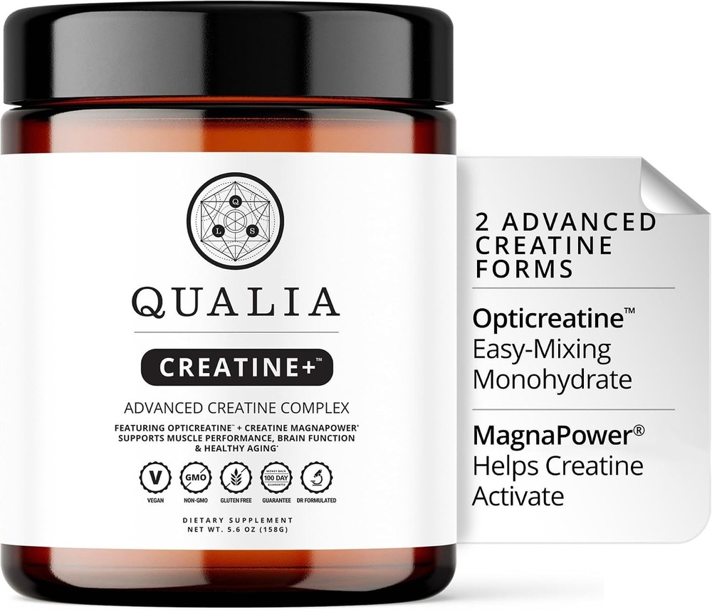 Qualia Creatine + Advanced Creatine Complex – 5.6 oz Magnesium 3/2028 NEW SEALED
