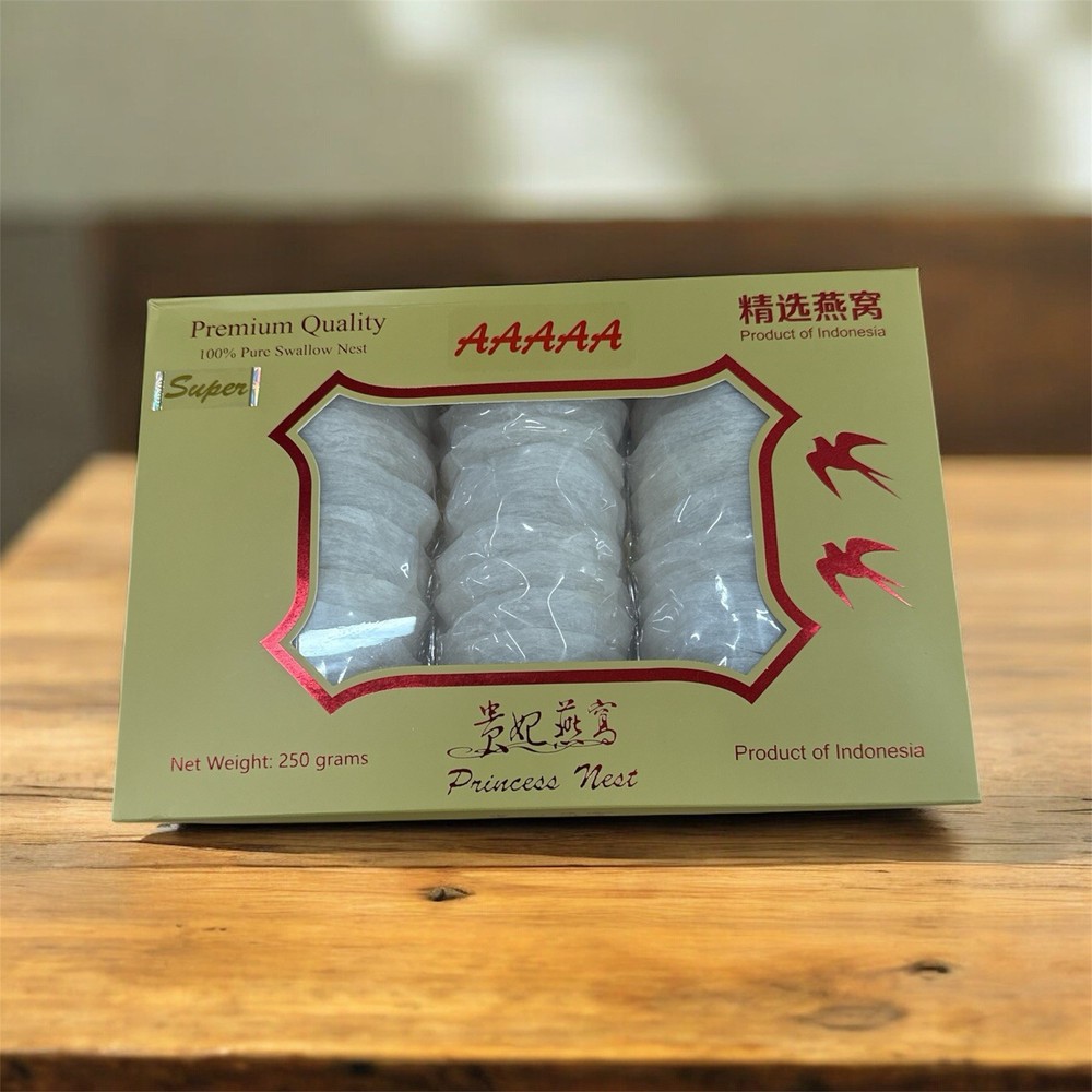 Genuine Natural Indonesia Swallow Bird’s Nest AAAAA 5A Grade – 250g 8.8oz