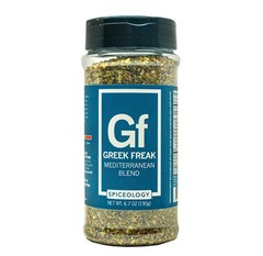 Spiceology Greek Freak Mediterranean Blend Seasoning 6.7 Oz EXP 05/2028