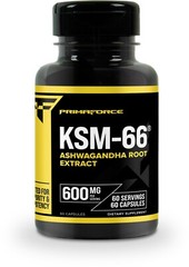 PrimaForce KSM-66 Ashwagandha Root Extract 600mg, 60 Capsules