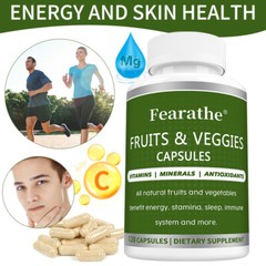 Fruit And Vegetable Capsules – Support Energy And Endurance, Immune Health
