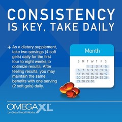 OmegaXL Joint Support Supplement, for Relief – Natural Muscle Support, Green Lip