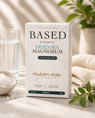 Based Supplements Dead Sea Magnesium Glycinate Fully Chelated 60 Capsules