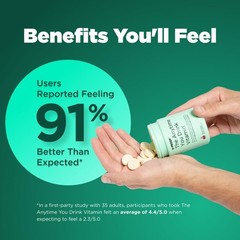 H-PROOF The Anytime You Drink Vitamin, Liver Health Immunity Support with El…