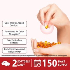 Odorless Garlic 7500Mg per Servings, 300 Softgels | 2 Years Aged Garlic Extra…