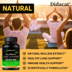 Mullein Leaf Extract 3500mg ,support Lung Cleanse Respiratory ,120 Capsules.