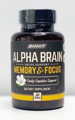 Onnit Labs Alpha Brain Memory & Focus Bottle 30 Capsules Caps Sealed 09/2025