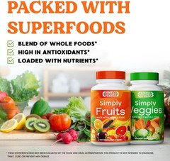 Whole Food Superfood Supplement – 90 Count Pack of 2 – High in Beta Carotene