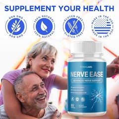 (2 Pack) Nerve Ease Nootropic Nerve Support Max Supplement NerveEase 120 Capsule