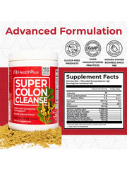 Health Plus Super Colon Cleanse Powder 12 oz / 340 g Each (Pack of 4)