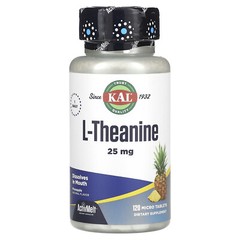L-Theanine, Pineapple, 25 mg, 120 Micro Tablets