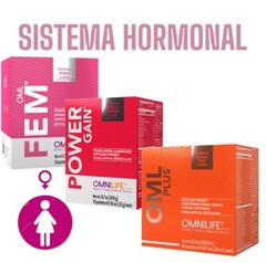 omnilife 1 Box Power Gain , 1 Box Fem Plus , 1 Box Oml Plus , SISTEMA HORMONAL
