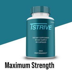 Tstrive Capsules, Max Strength, Tstrive all natural Men Supplement (5 Pack)