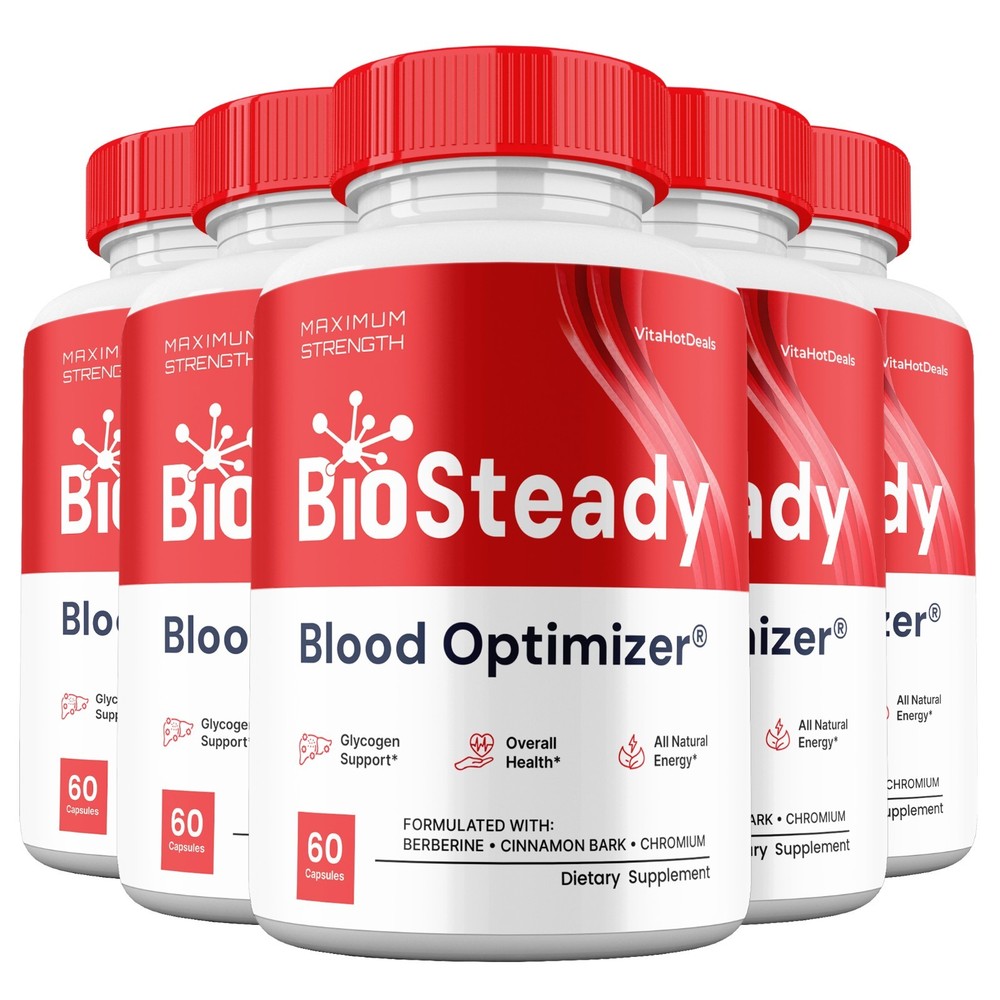 Bio Steady Capsules, Max Strength Formula, BioSteady Supplement (5 pack)