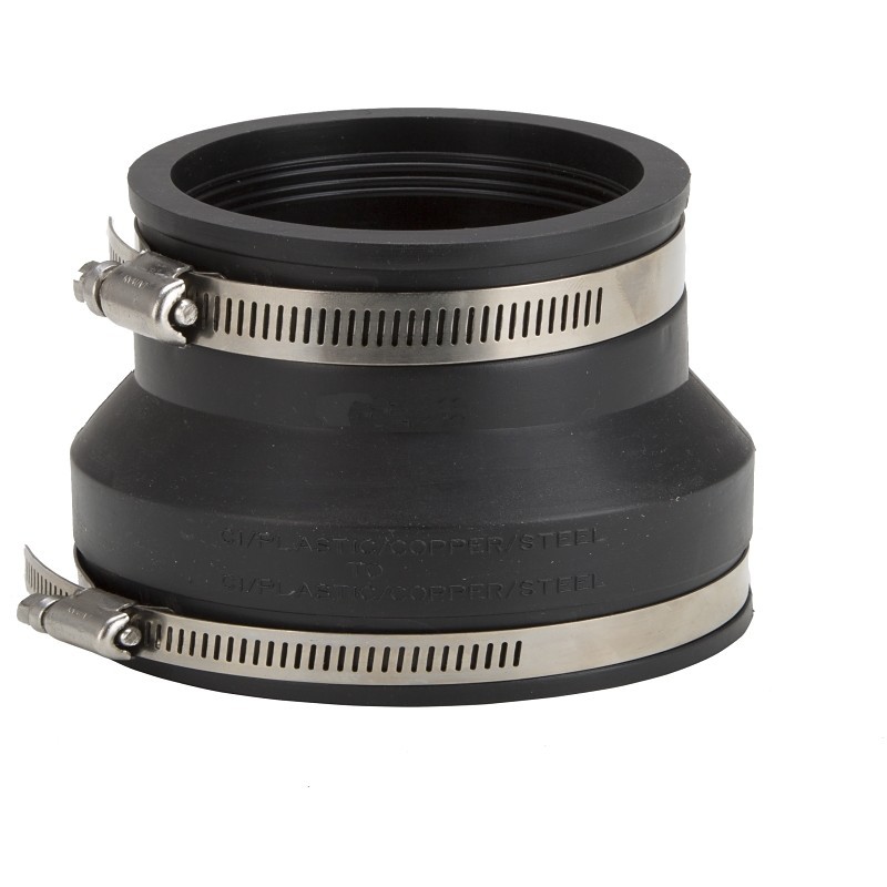 ProSource FC56-64 Coupling, 6 x 4 in, Cast Iron, Plastic and Steel Drain Pipes,