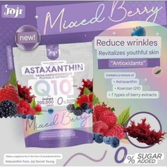5X Pack Joji Astaxanthin Q10 Plus Mixed Berry Collagen Antioxidants Secret Young