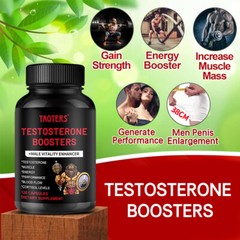 Testosterone Stamina & Energy Booster, Male Enhancement supplements 120 Capsules