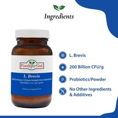 Lactobacillus Brevis Probiotic Powder 200B CFU | Made in USA | No Additives
