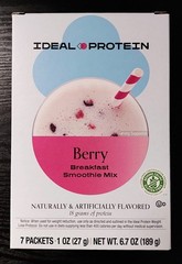 Ideal Protein Berry Smoothie Mix 1 Box (7 Servings) BB 02/26 FREE SHIP