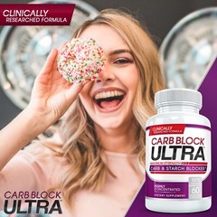 CARB BLOCK ULTRA Starch Blocker Diet Cheat Pill for Rapid Weight Loss