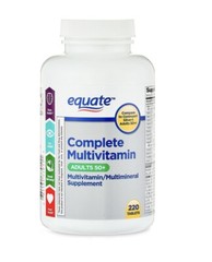Equate Complete Multivitamin Tablets for Adults Aged 50+ 220 Count New Fresh