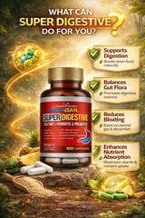 Super Digestive Brook Enhanced-Biotics Probiotic and Prebiotic 100 capsules
