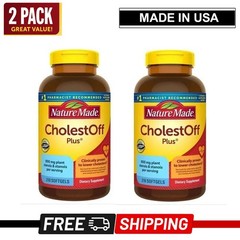 Twin Pack Nature Made CholestOff Plus 900mg 210 Softgels EXP 3/27