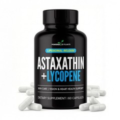 Liposomal Astaxanthin 24mg Lycopene 50mg 60 Capsules Antioxidant Supplements