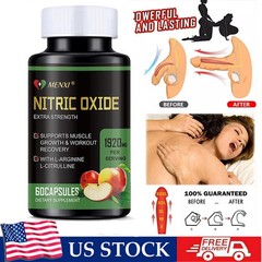 Nitric Oxide Booster Supplement Blood Pressure &Heart Health Support 60 Capsules
