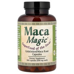 2 X Maca Magic, Gelatinized Maca Root, 600 mg, 200 Capsules